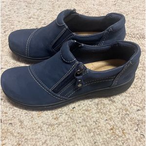 Clarks - Size 38 Navy - Carleigh Ray as New
